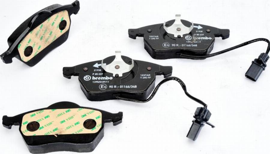 Brembo P 85 037 — Zestaw klocków hamulcowych, hamulce tarczowe