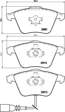 Brembo P 85 079 — Zestaw klocków hamulcowych, hamulce tarczowe