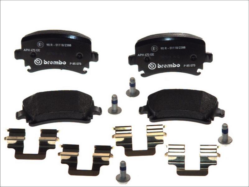 Brembo P 85 073 — Zestaw klocków hamulcowych, hamulce tarczowe