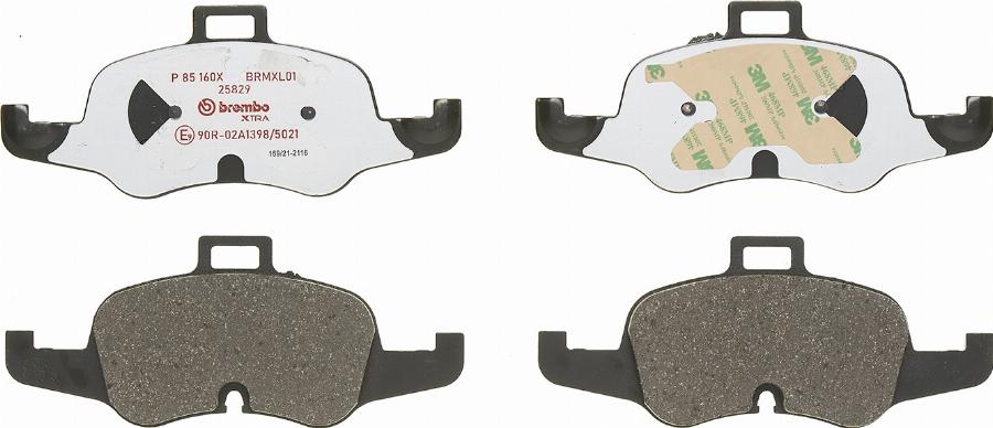 Brembo P 85 160X — Zestaw klocków hamulcowych, hamulce tarczowe