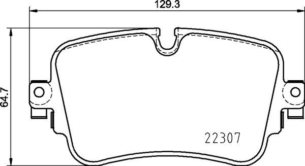 Brembo P 85 161 — Zestaw klocków hamulcowych, hamulce tarczowe