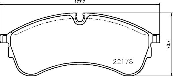 Brembo P 85 168 — Zestaw klocków hamulcowych, hamulce tarczowe