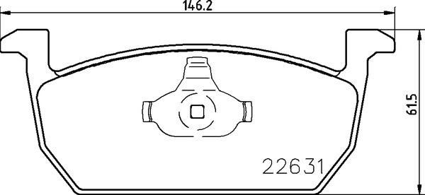 Brembo P 85 167 — Zestaw klocków hamulcowych, hamulce tarczowe