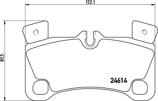 Brembo P 85 103 — Zestaw klocków hamulcowych, hamulce tarczowe