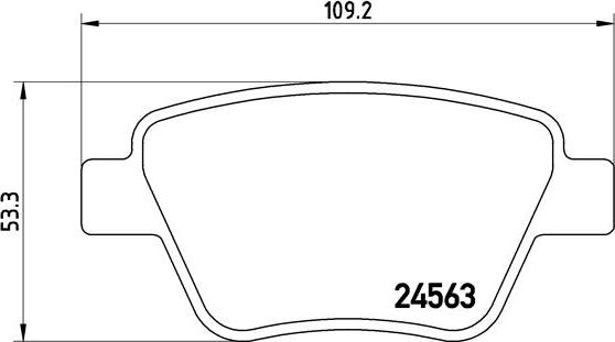 Brembo P 85 114 — Zestaw klocków hamulcowych, hamulce tarczowe