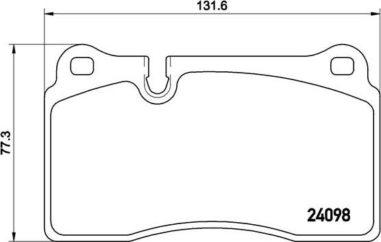 Brembo P 85 116 — Zestaw klocków hamulcowych, hamulce tarczowe