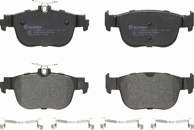Brembo P 85 189 - Klocek hamulcowy kpl.