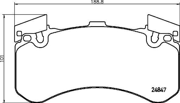 Brembo P 85 136 — Zestaw klocków hamulcowych, hamulce tarczowe
