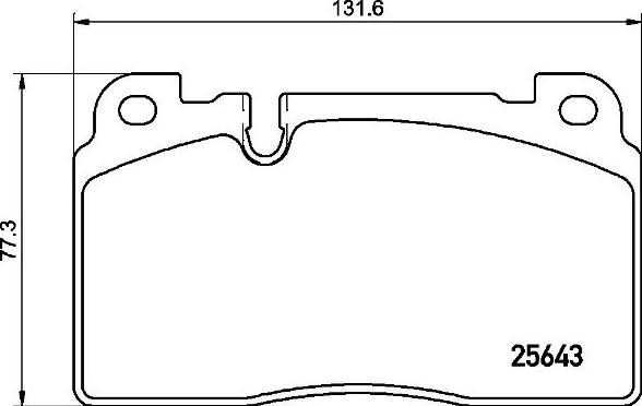 Brembo P 85 133 — Zestaw klocków hamulcowych, hamulce tarczowe