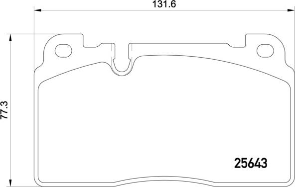 Brembo P 85 122 — Zestaw klocków hamulcowych, hamulce tarczowe