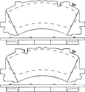Brembo P 85 170 — Zestaw klocków hamulcowych, hamulce tarczowe