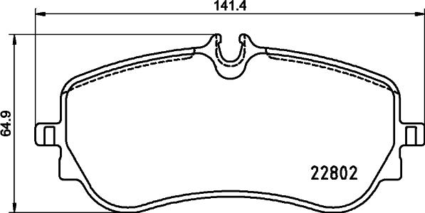 Brembo P 85 172 — Zestaw klocków hamulcowych, hamulce tarczowe