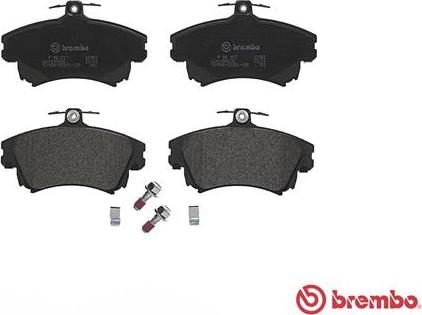 Brembo P 86 017 - Zestaw klocków hamulcowych, hamulce tarczowe