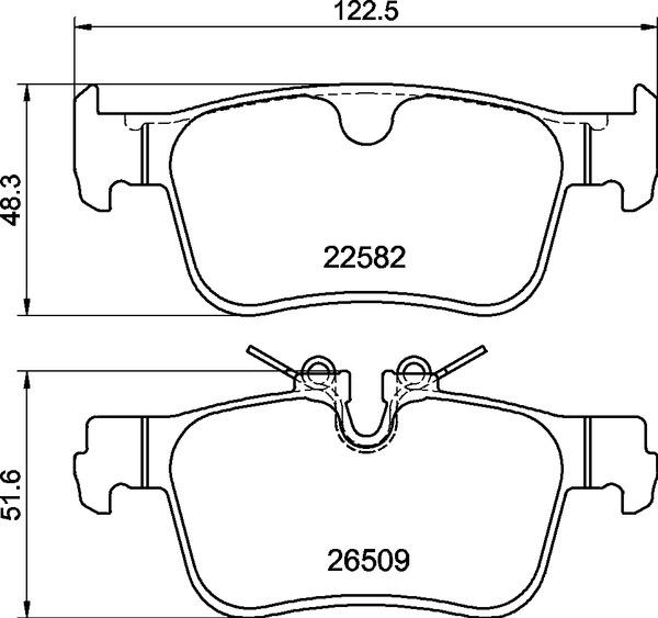 Brembo P 86 035 — Zestaw klocków hamulcowych, hamulce tarczowe