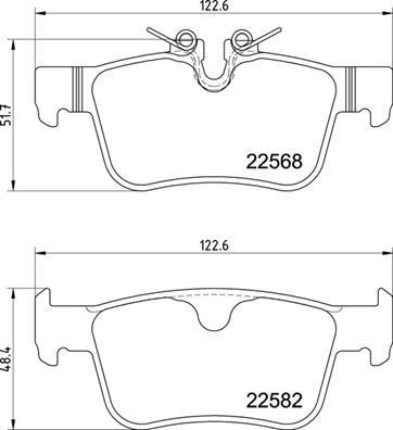Brembo P 86 030 — Zestaw klocków hamulcowych, hamulce tarczowe