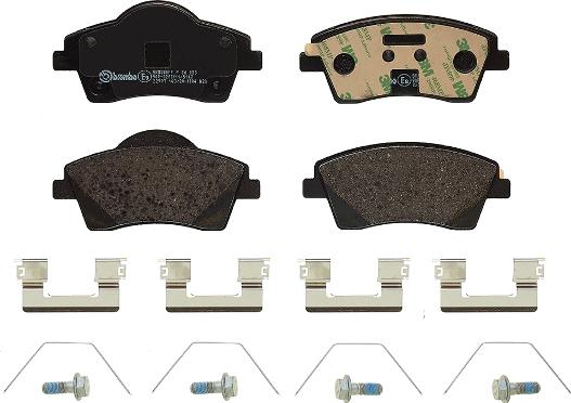 Brembo P 86 033 - Klocek hamulcowy kpl.
