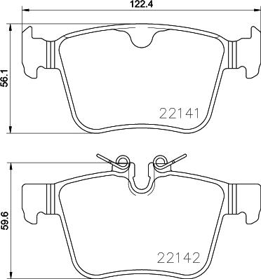 Brembo P 86 029 — Zestaw klocków hamulcowych, hamulce tarczowe