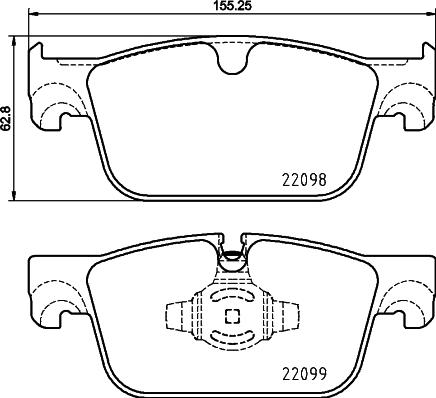 Brembo P 86 028 — Zestaw klocków hamulcowych, hamulce tarczowe