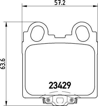 Brembo P 83 045 — Zestaw klocków hamulcowych, hamulce tarczowe