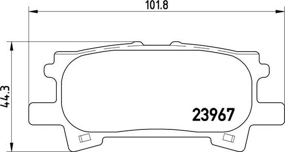 Brembo P 83 068 — Zestaw klocków hamulcowych, hamulce tarczowe