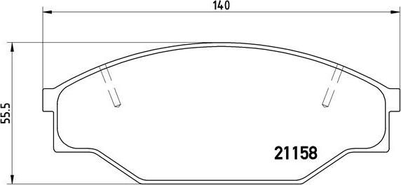 Brembo P 83 013 — Zestaw klocków hamulcowych, hamulce tarczowe