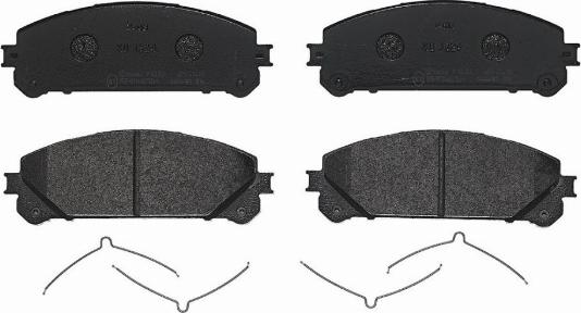 Brembo P 83 145 — Zestaw klocków hamulcowych, hamulce tarczowe