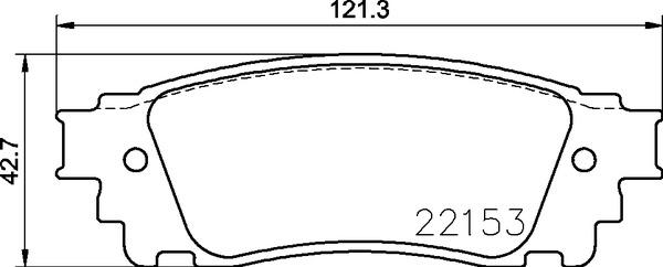 Brembo P 83 166 — Zestaw klocków hamulcowych, hamulce tarczowe