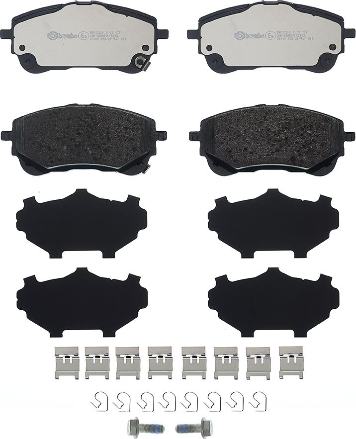 Brembo P 83 177 - Klocek hamulcowy kpl.