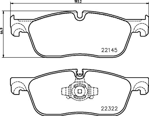 Brembo P 36 035 — Zestaw klocków hamulcowych, hamulce tarczowe