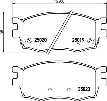 Brembo P 30 069 — Zestaw klocków hamulcowych, hamulce tarczowe
