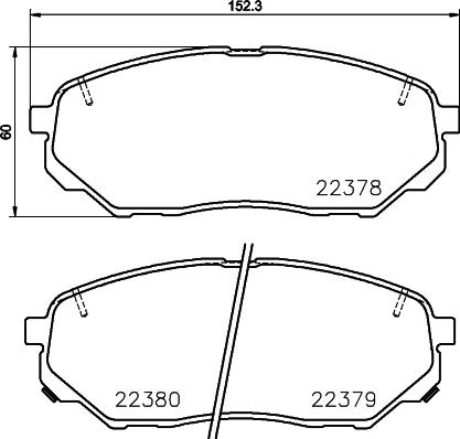 Brembo P 30 086 — Zestaw klocków hamulcowych, hamulce tarczowe