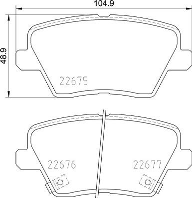 Brembo P 30 109 — Zestaw klocków hamulcowych, hamulce tarczowe