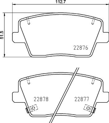 Brembo P 30 112 — Zestaw klocków hamulcowych, hamulce tarczowe