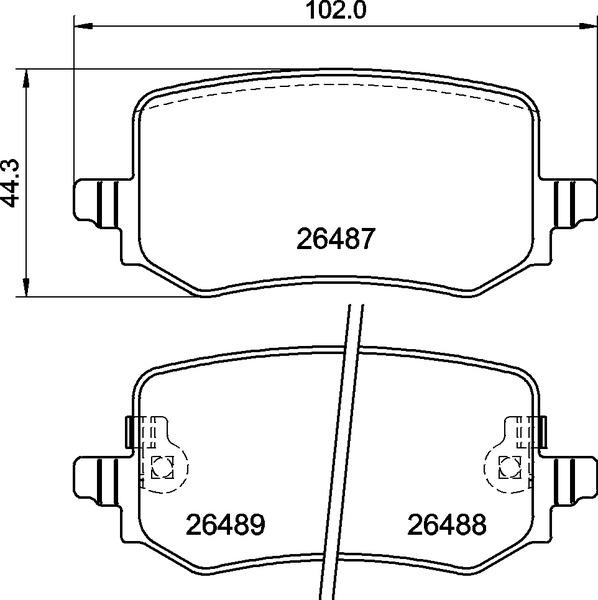 Brembo P 30 139 — Zestaw klocków hamulcowych, hamulce tarczowe