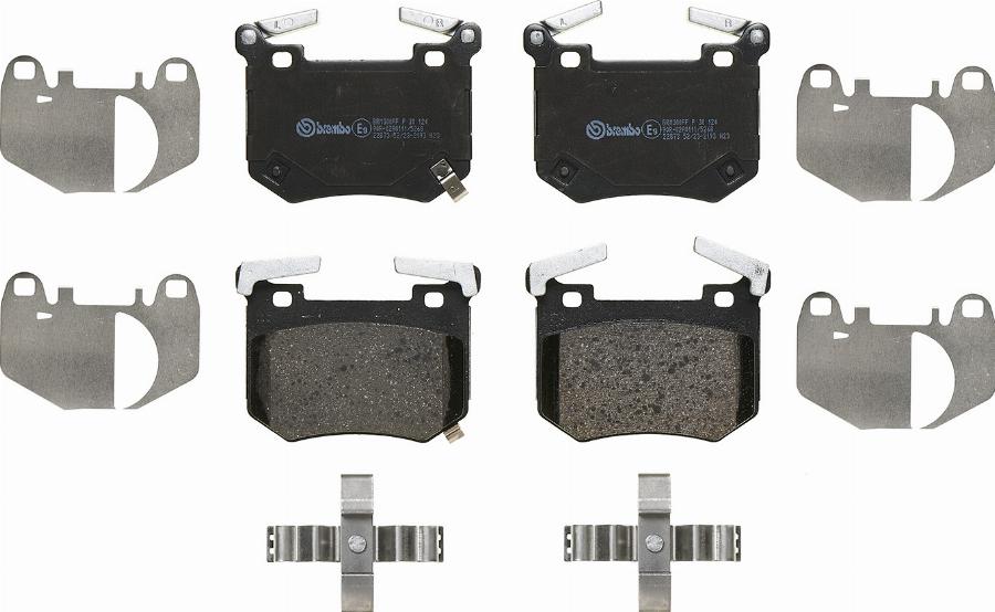 Brembo P 30 124 — Zestaw klocków hamulcowych, hamulce tarczowe