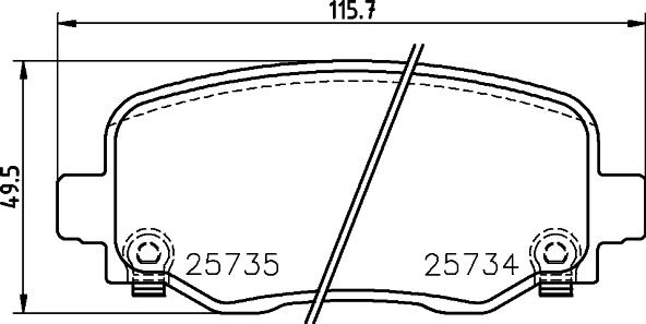 Brembo P 37 020 — Zestaw klocków hamulcowych, hamulce tarczowe