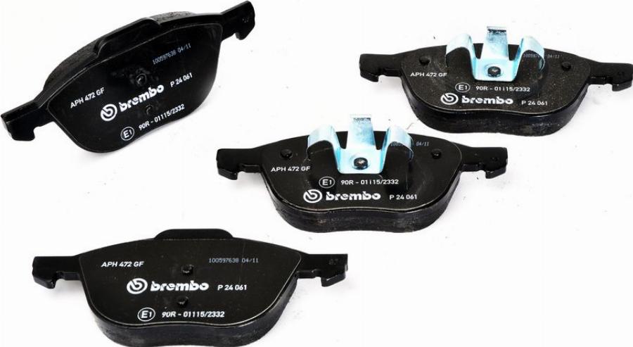 Brembo P 24 061 — Zestaw klocków hamulcowych, hamulce tarczowe