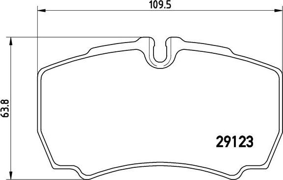 Brembo P 24 084 — Zestaw klocków hamulcowych, hamulce tarczowe