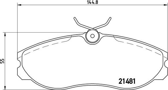 Brembo P 24 039 — Zestaw klocków hamulcowych, hamulce tarczowe