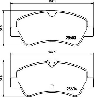 Brembo P 24 160 — Zestaw klocków hamulcowych, hamulce tarczowe