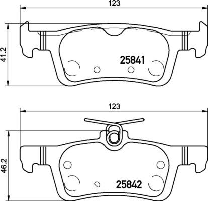 Brembo P 24 204 — Zestaw klocków hamulcowych, hamulce tarczowe