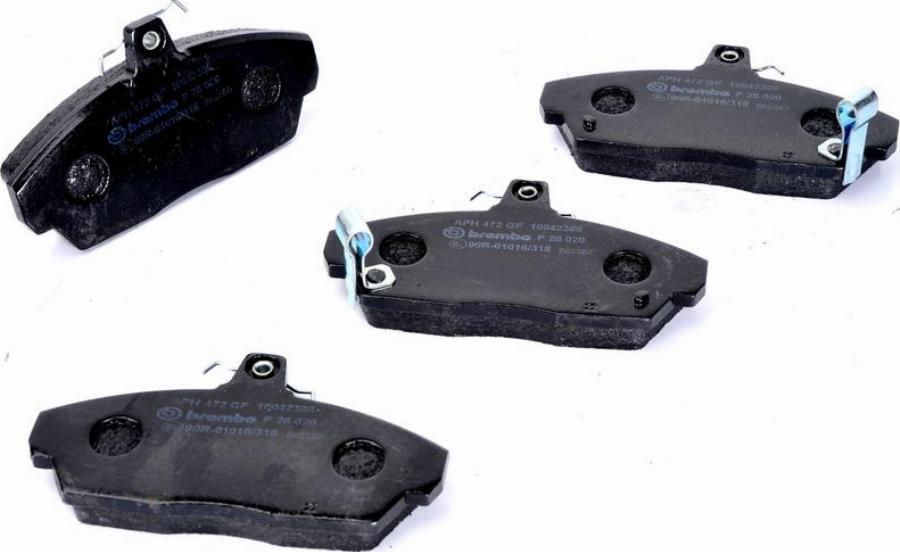Brembo P 28 020 — Zestaw klocków hamulcowych, hamulce tarczowe