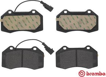 Brembo P 23 162 - Zestaw klocków hamulcowych, hamulce tarczowe
