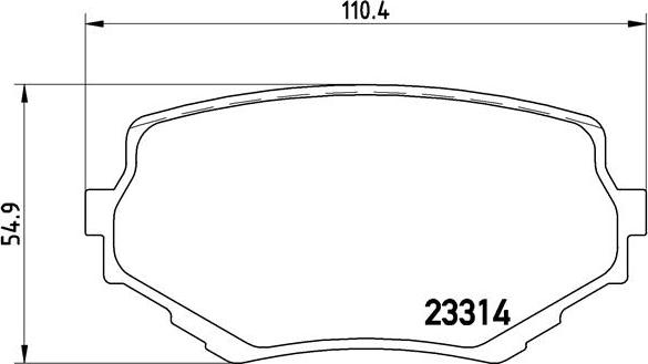 Brembo P 79 009 — Zestaw klocków hamulcowych, hamulce tarczowe
