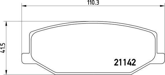 Brembo P 79 001 — Zestaw klocków hamulcowych, hamulce tarczowe