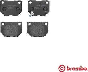 Brembo P 78 016 - Klocek hamulcowy kpl.