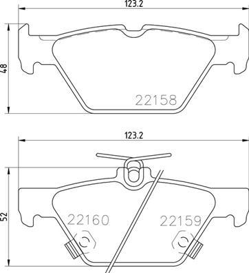 Brembo P 78 026 — Zestaw klocków hamulcowych, hamulce tarczowe