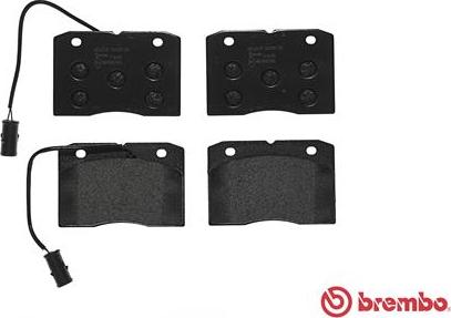 Brembo P A6 012 - Zestaw klocków hamulcowych, hamulce tarczowe