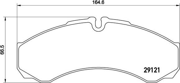 Brembo P A6 017 — Zestaw klocków hamulcowych, hamulce tarczowe