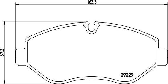 Brembo P A6 026 — Zestaw klocków hamulcowych, hamulce tarczowe